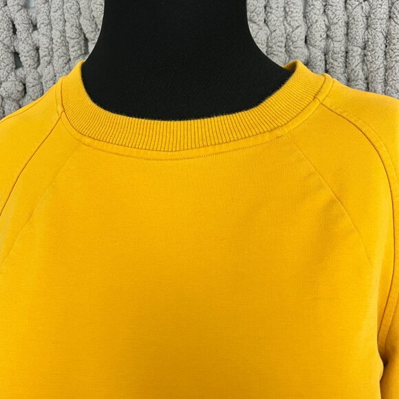 Lululemon Mustard Yellow Crewneck Sweatshirt with kangaroo pocket Size 10 - Picture 5 of 12